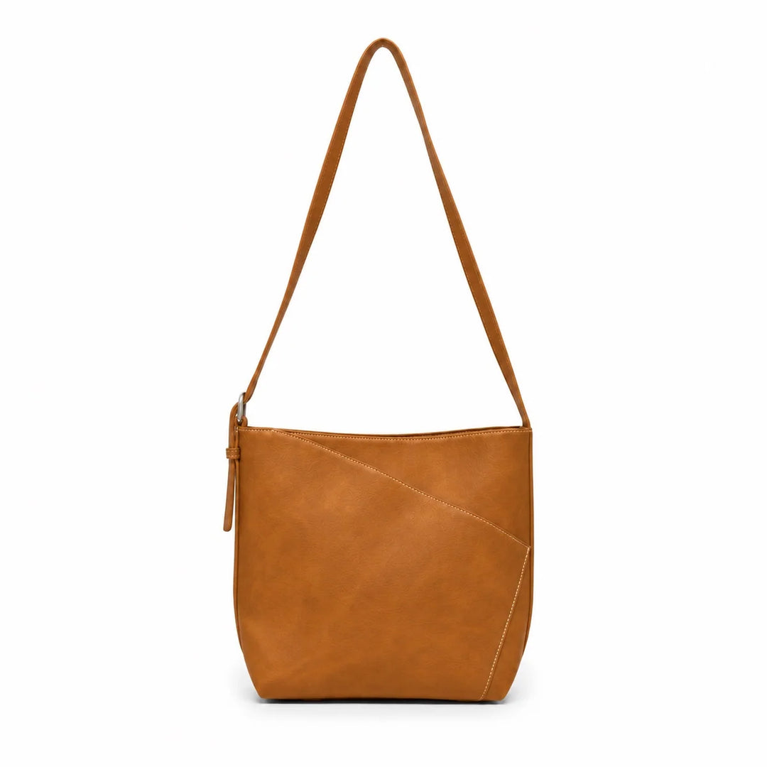 Black Caviar Aryana Tan Vegan Leather Shoulder &amp; Crossbody Bag