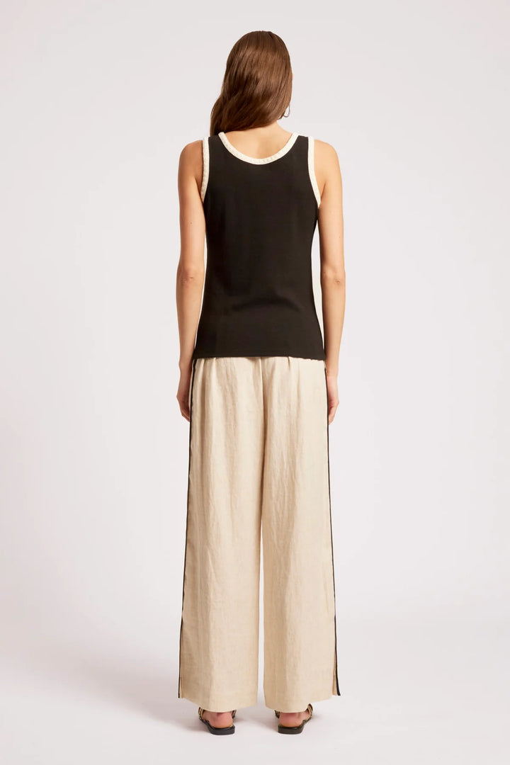 Eb &amp; Ive Maris Stitched Tank - Black/Tusk