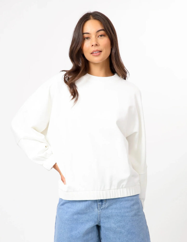 Stella &amp; Gemma Bubble Sweatshirt - White