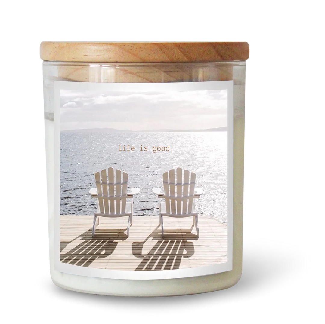 The Commonfolk Life is Good Soul Candle - Coconut + Lime