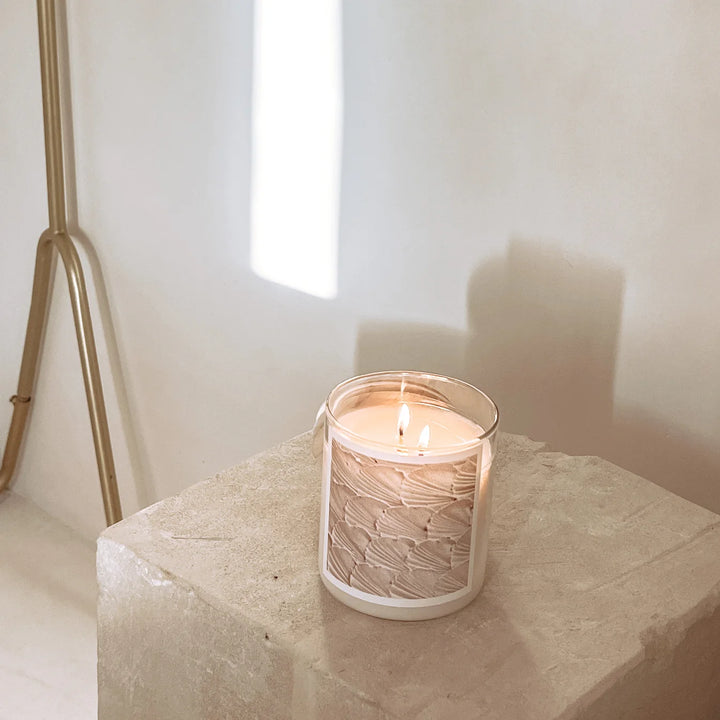 The Commonfolk Shell Drift Soul Candle - Geranium + Lavender