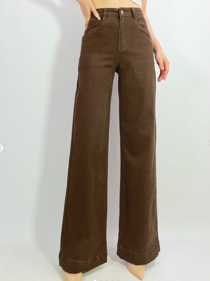 Country Denim Straight Leg Jeans - Chocolate