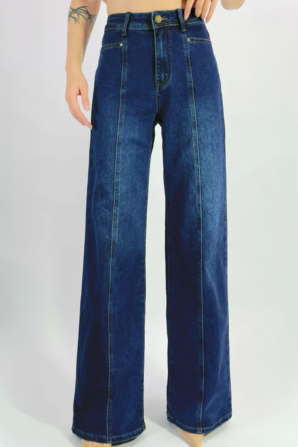 Country Denim Straight Leg Jeans - Dark Wash