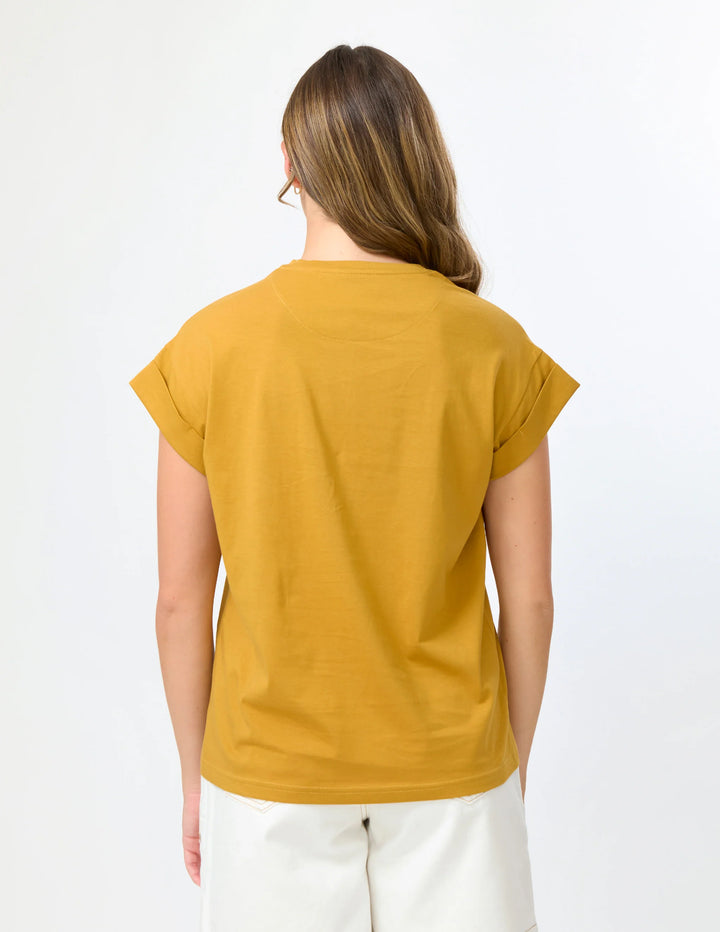Stella &amp; Gemma Cuff Tee Sunbaked - Palm Tile