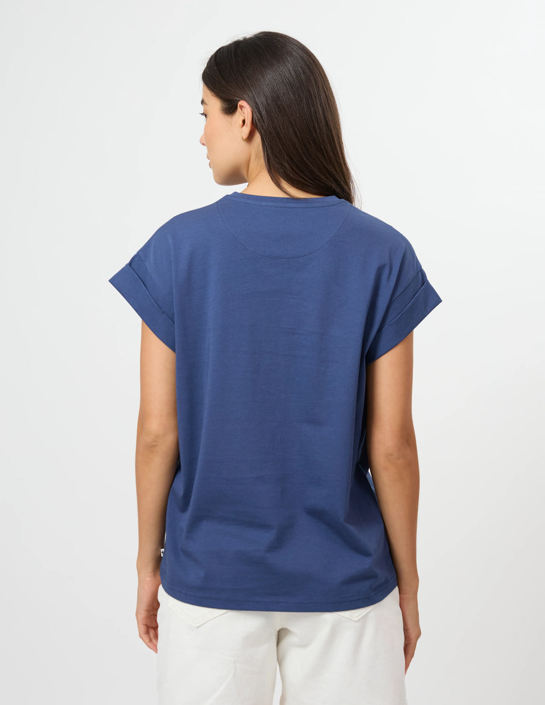 Stella &amp; Gemma Cuff Tee - Ocean blue