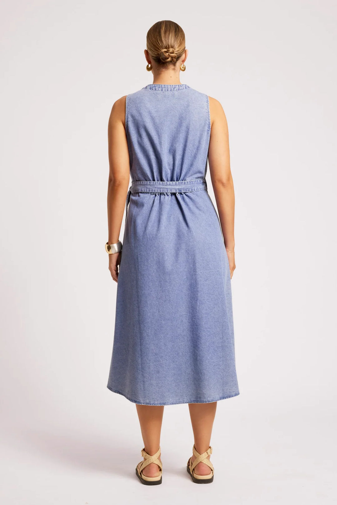 Eb &amp; Ive Dusk Denim Wrap dress - Denim