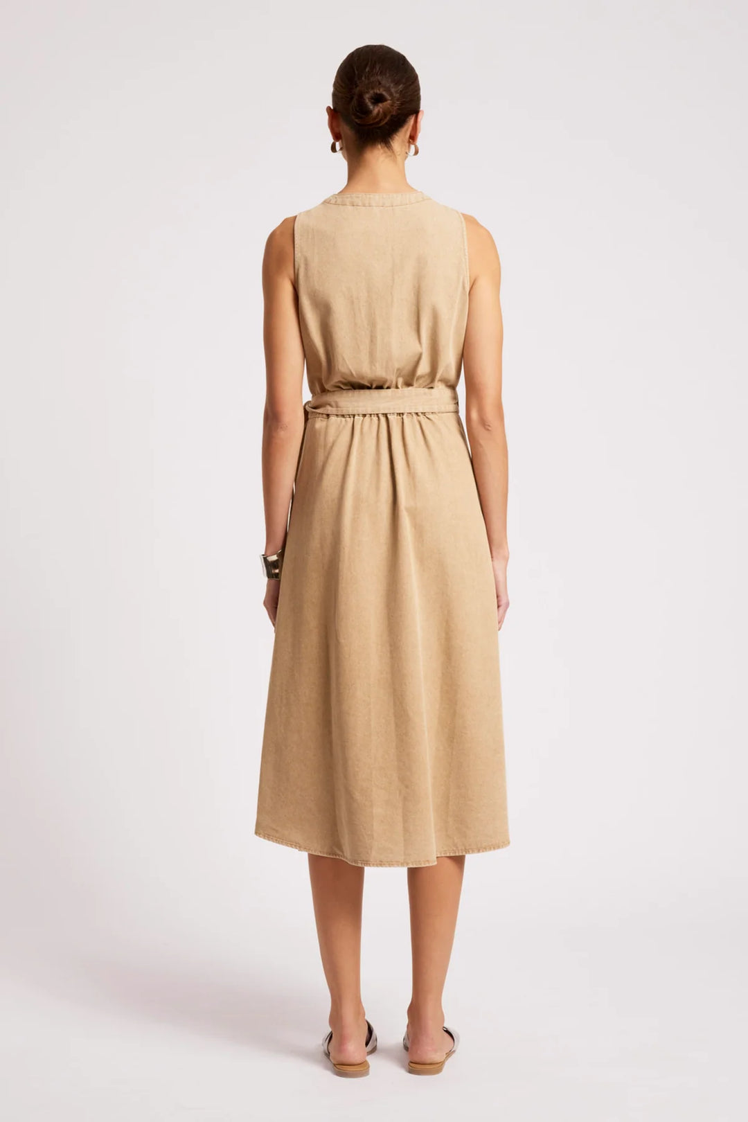 Eb &amp; Ive Dusk Denim Wrap Dress - Dune