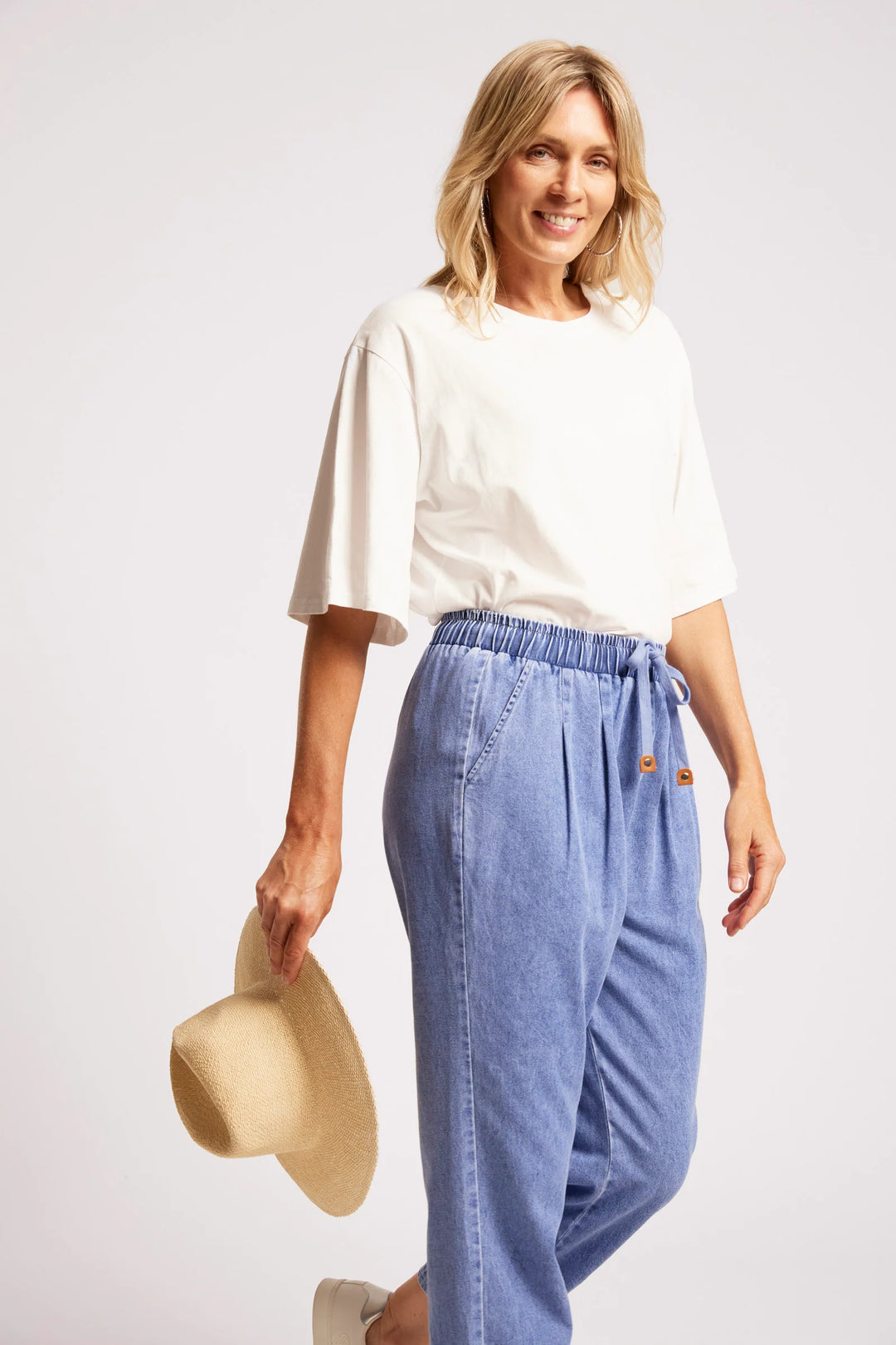 Eb &amp; Ive Dusk Jogger Denim Pant - Denim