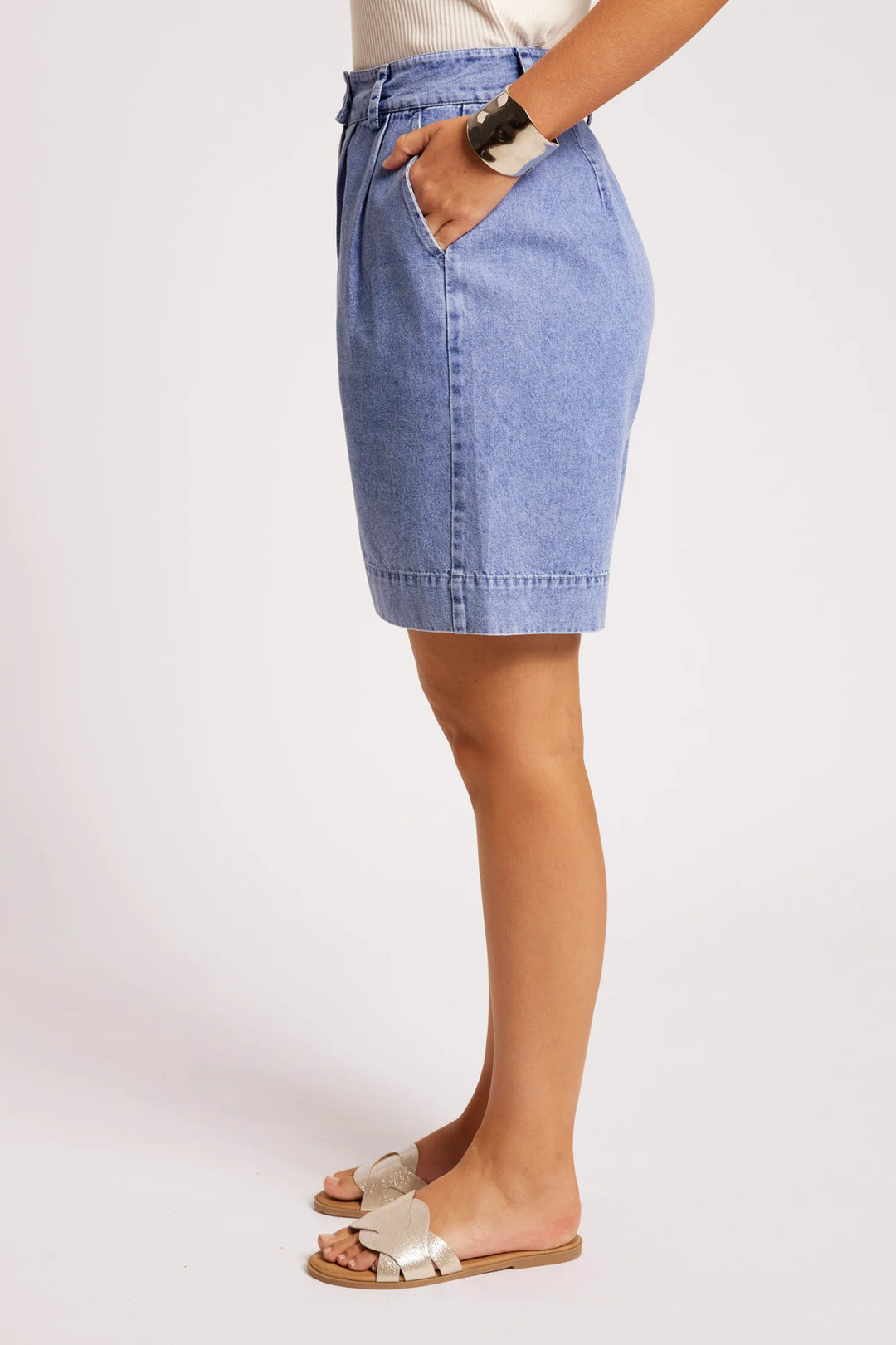Eb &amp; Ive Dusk Denim Short - Denim