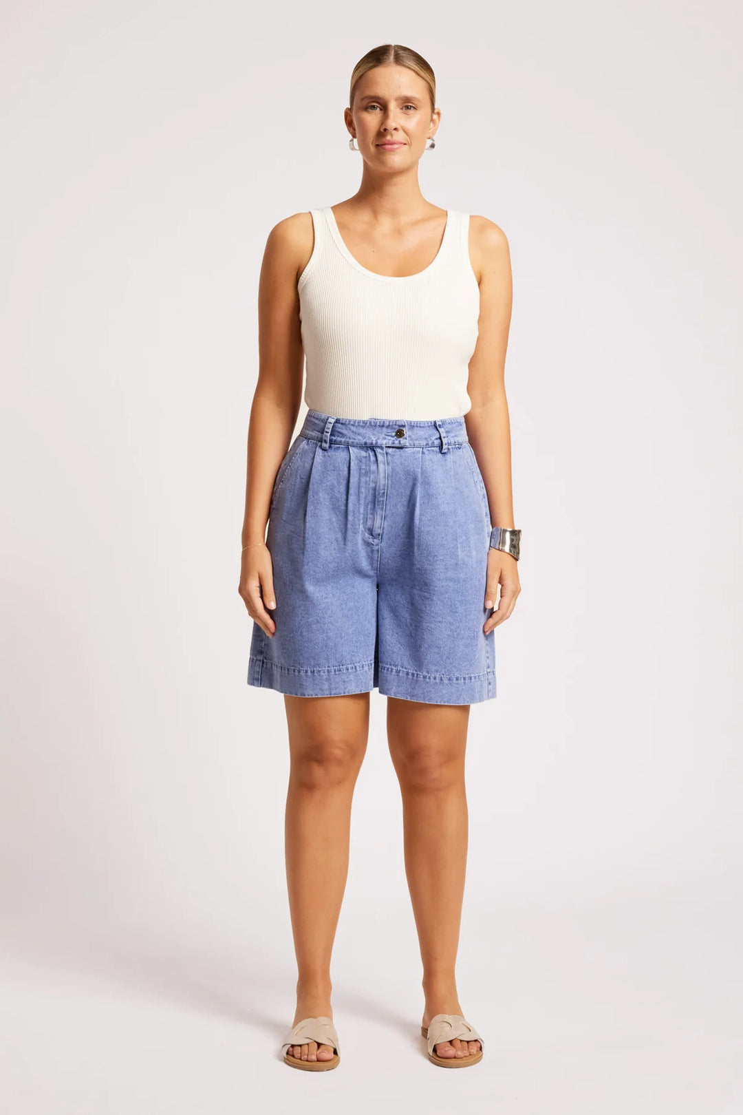 Eb &amp; Ive Dusk Denim Short - Denim