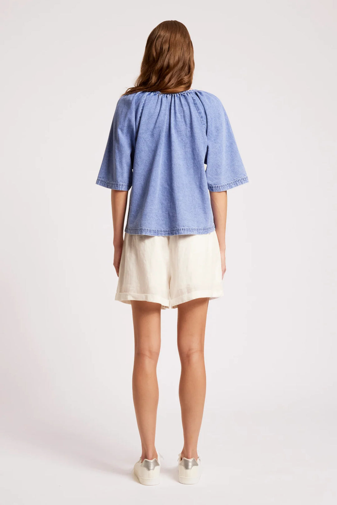 Eb &amp; Ive Dusk Denim Top - Denim