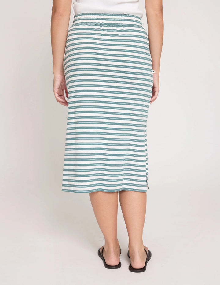 Stella &amp; Gemma Essentials Skirt - Teal Stripe