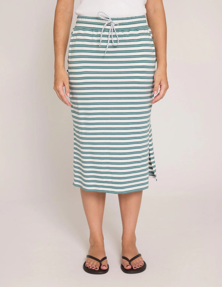 Stella &amp; Gemma Essentials Skirt - Teal Stripe