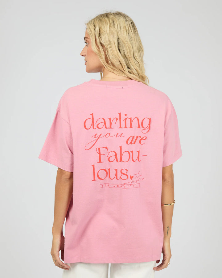 All About Eve You Are Fabulous Relaxed Tee - Orchid