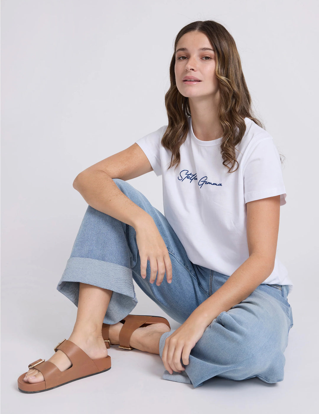 Stella &amp; Gemma White Freehand Tee