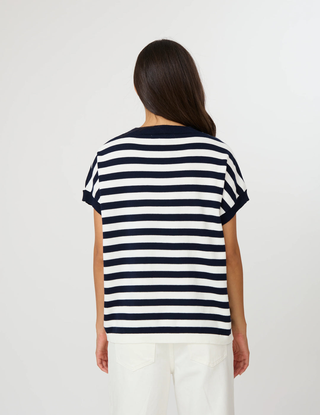 Stella &amp; Gemma Gwen Tee - Milk/Midnight Stripe