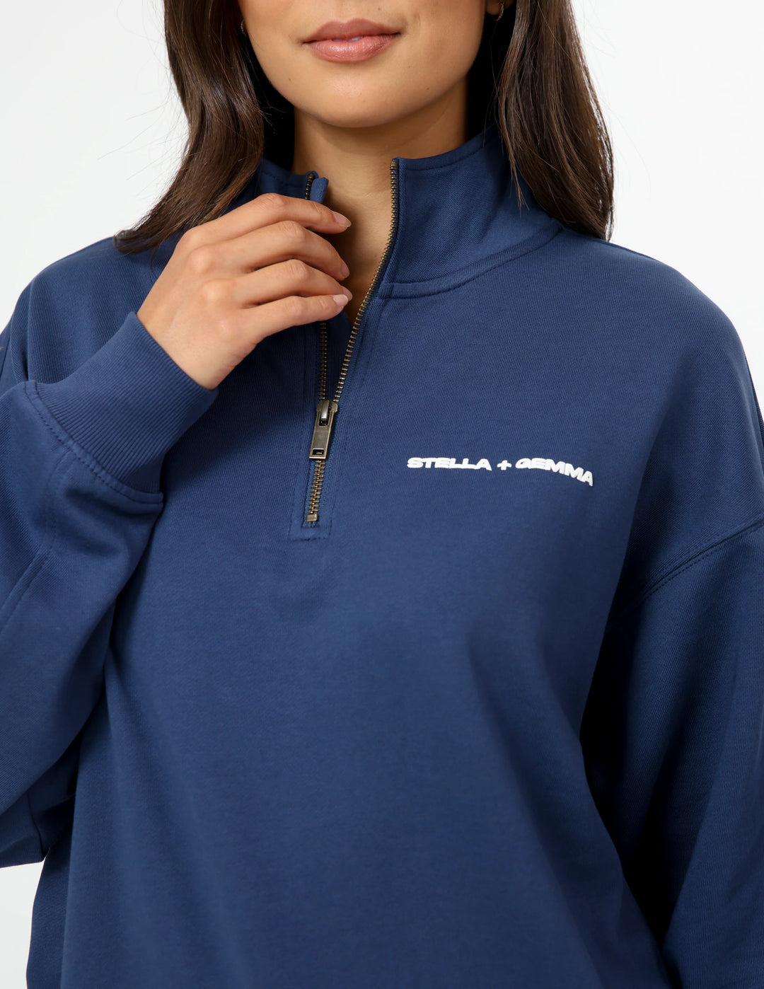Stella &amp; Gemma 1/4 Zip Sweat - Marine Core