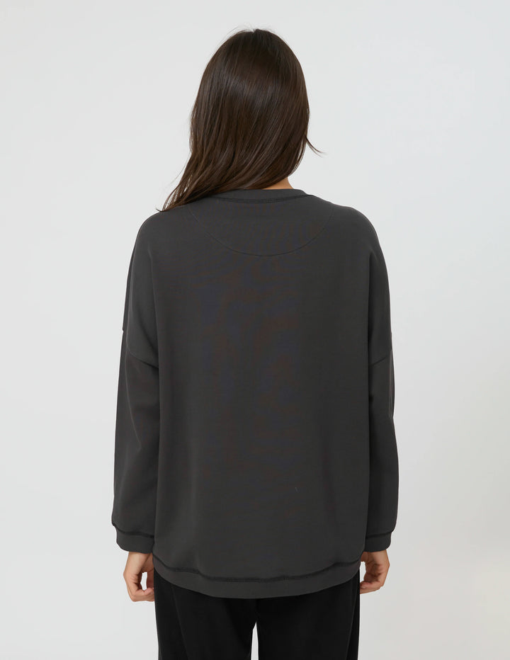 Stella &amp; Gemma Newport Pocket Sweatshirt - Aged Black