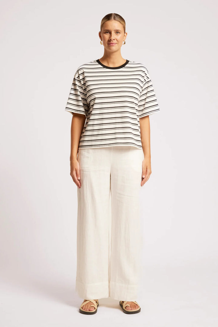 Eb &amp; Ive Paloma Striped Shirt - Black/White