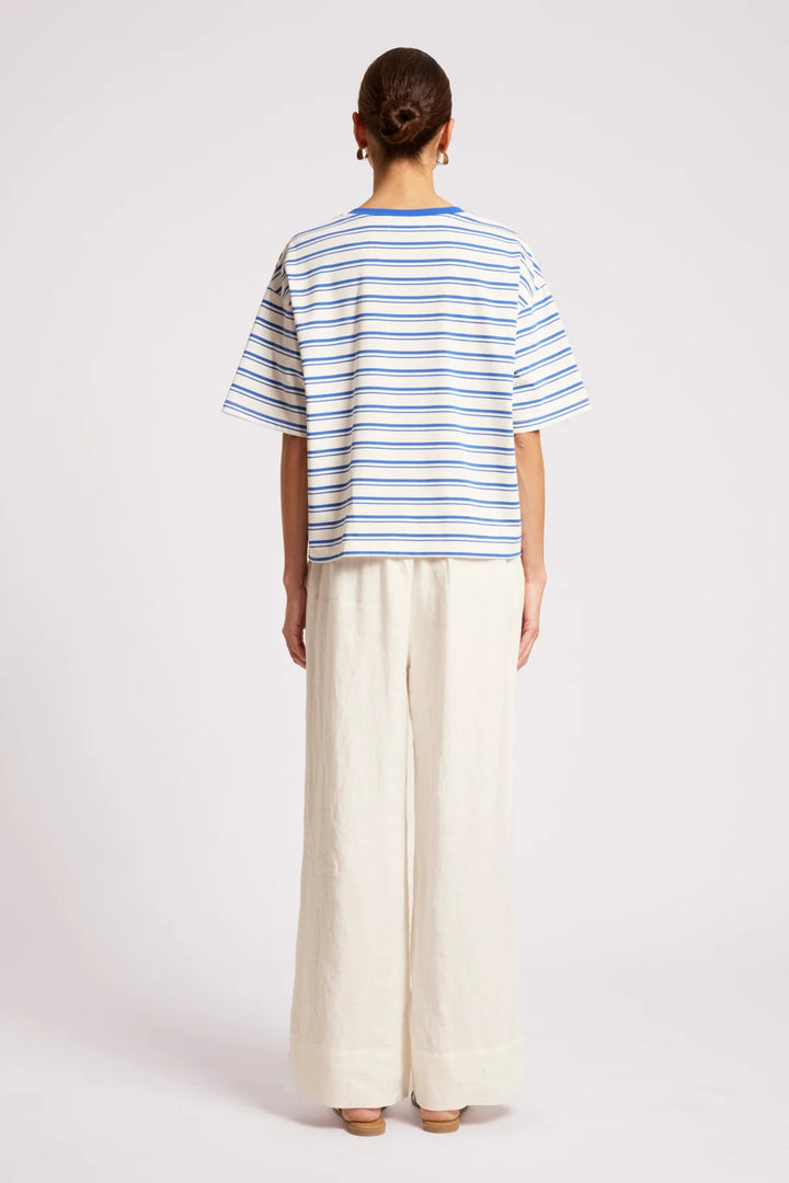 Eb &amp; Ive Paloma Striped Shirt - Azure/White