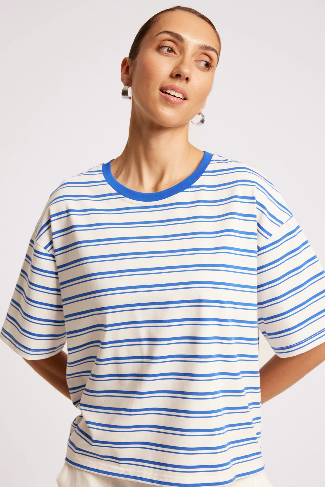 Eb &amp; Ive Paloma Striped Shirt - Azure/White