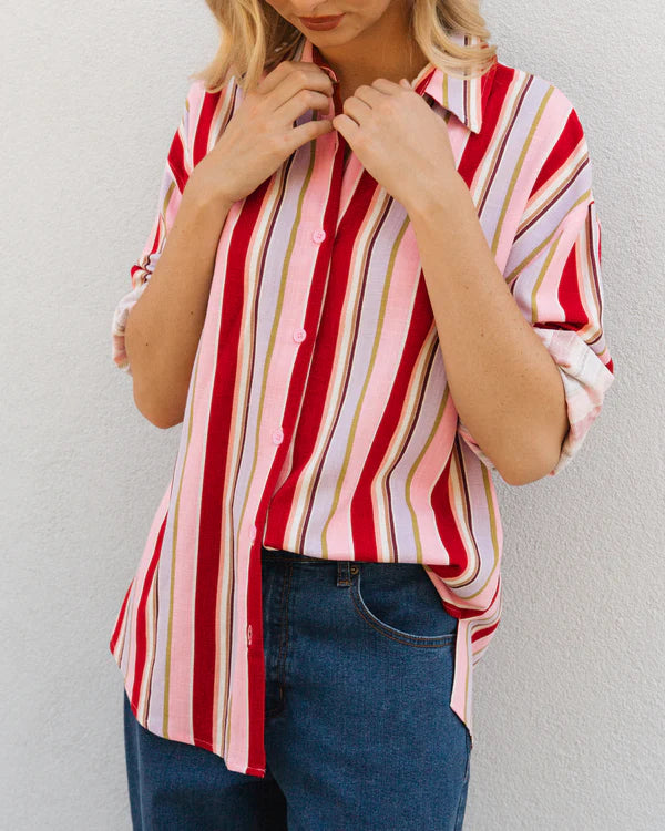 Paper Heart Alison Stripe Shirt