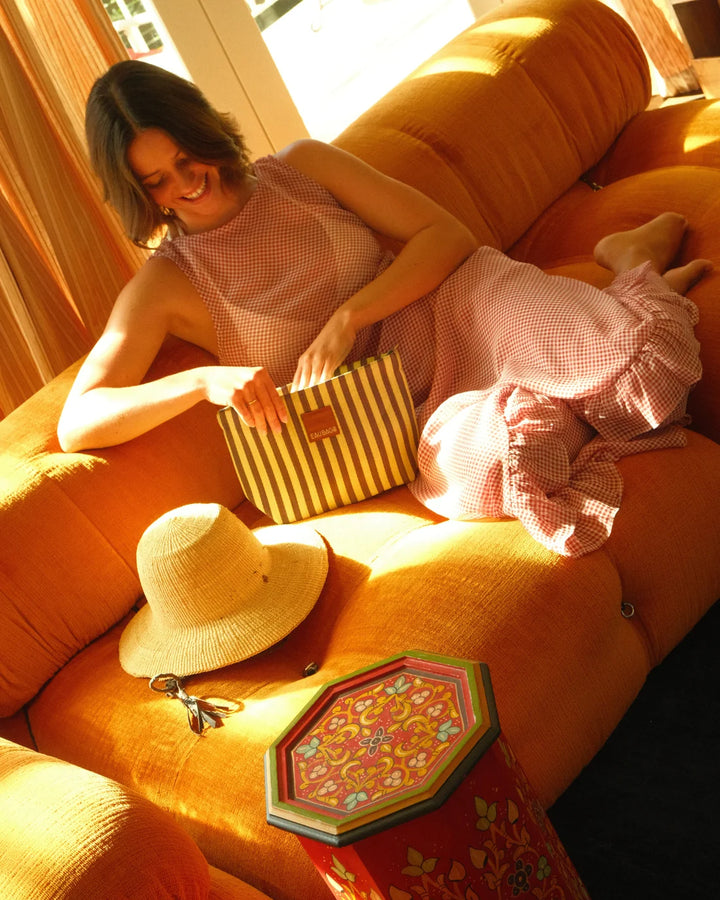 Eau Bag Poche - Yellow &amp; Brown