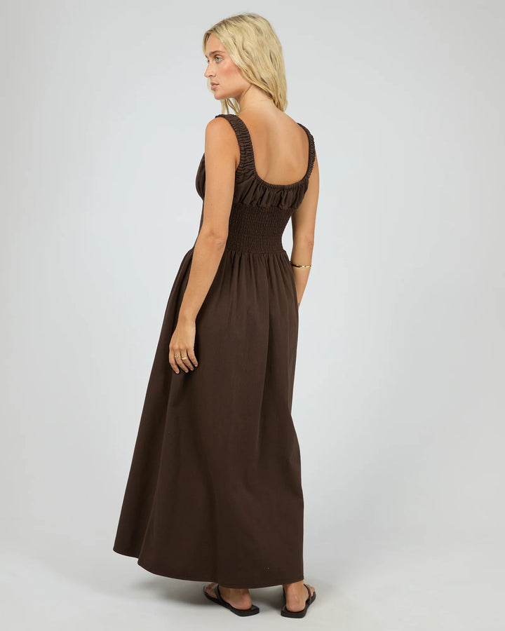 All About Eve Poppy Denim Dress - Brown