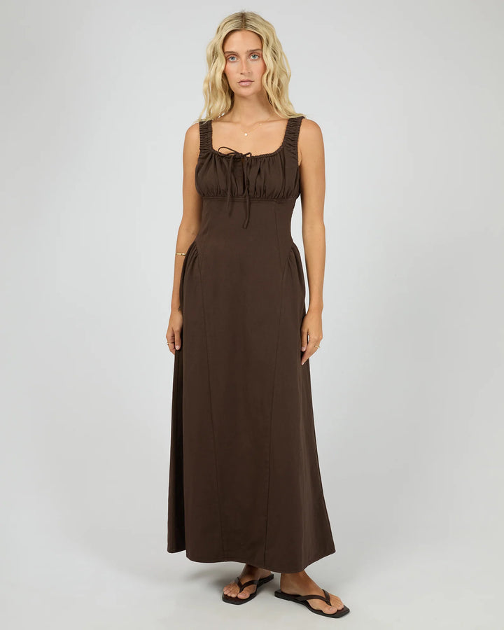 All About Eve Poppy Denim Dress - Brown