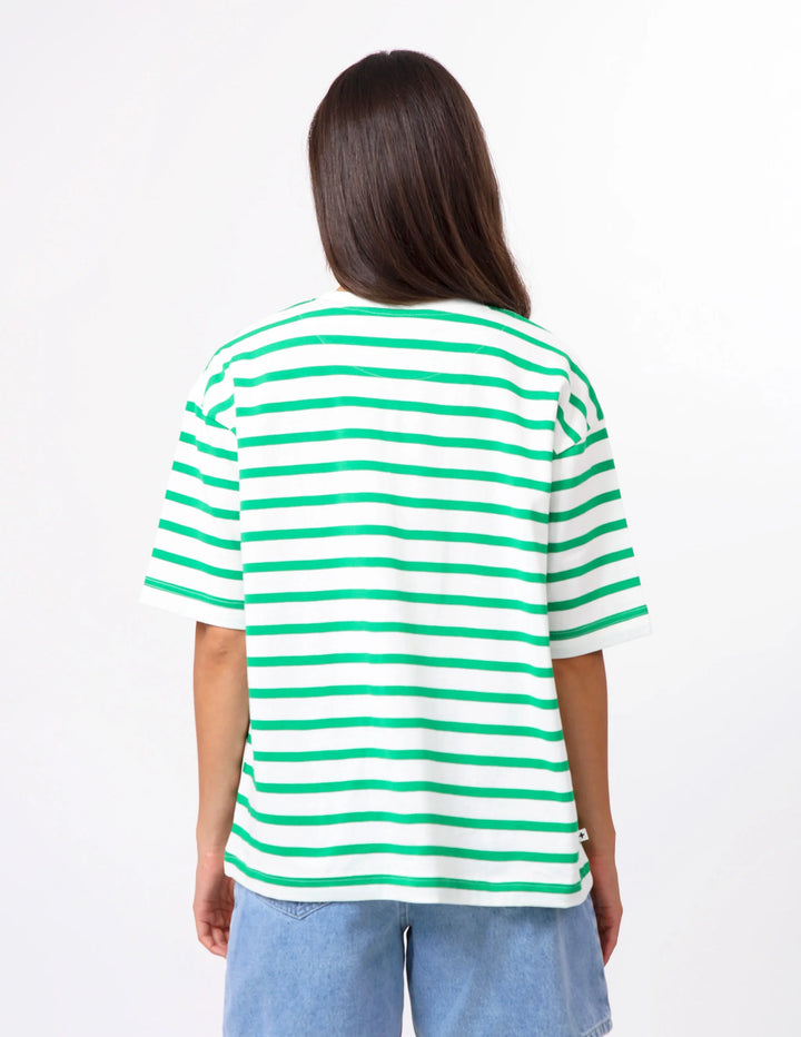 Stella &amp; Gemma Porter Tee - Emerald/White