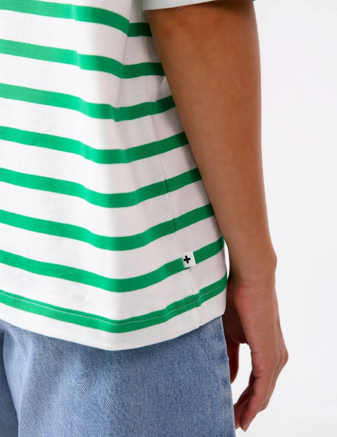 Stella &amp; Gemma Porter Tee - Emerald/White