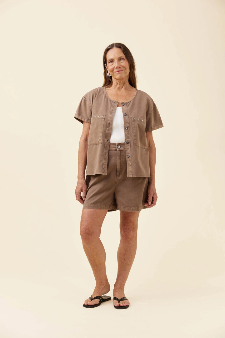 Isle of Mine Preston Button up - Taupe