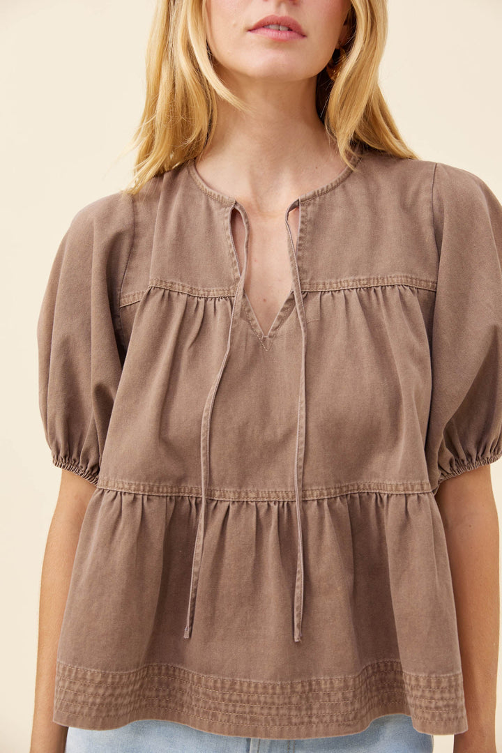 Isle of Mine Preston Tie Up - Taupe