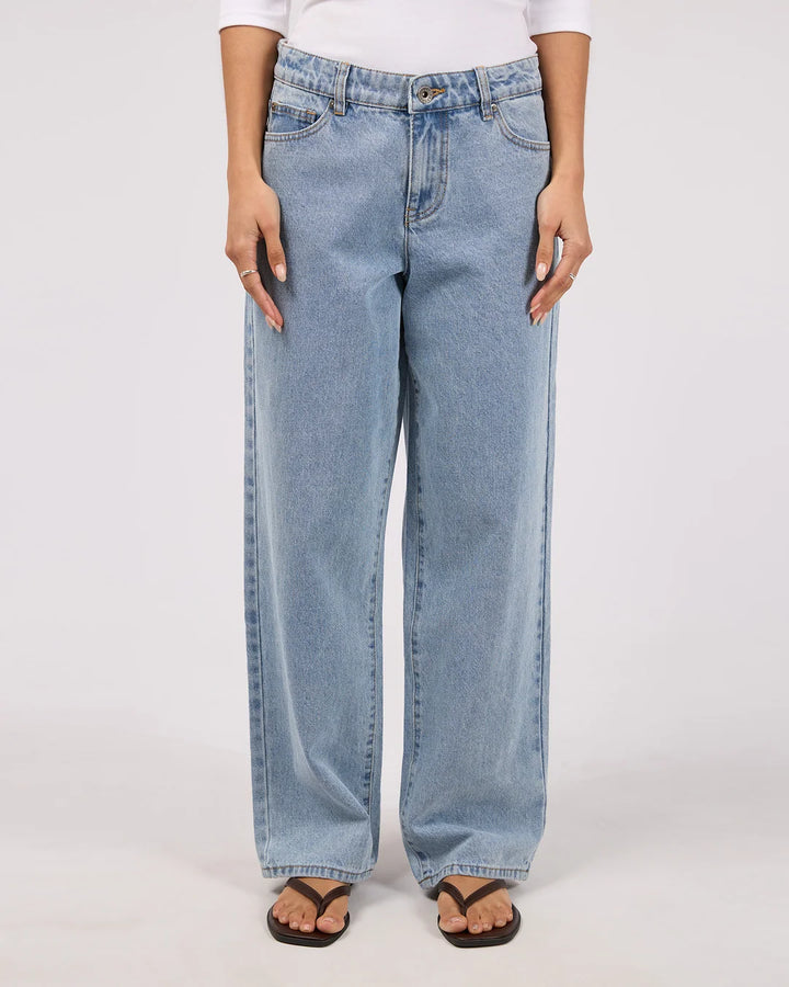 Silent Theory Quinn Low Rise Baggy Jean - Light Blue