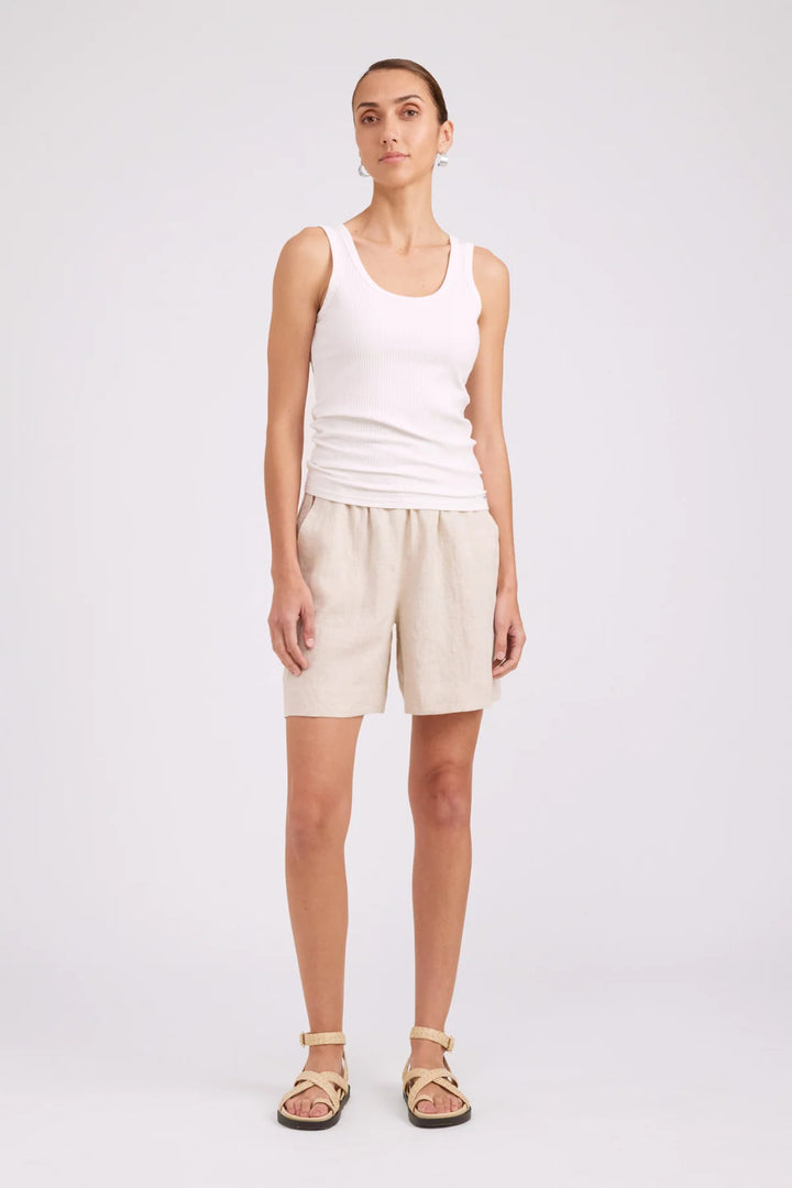 Eb &amp; Ive Studio Ribbed Tank - White