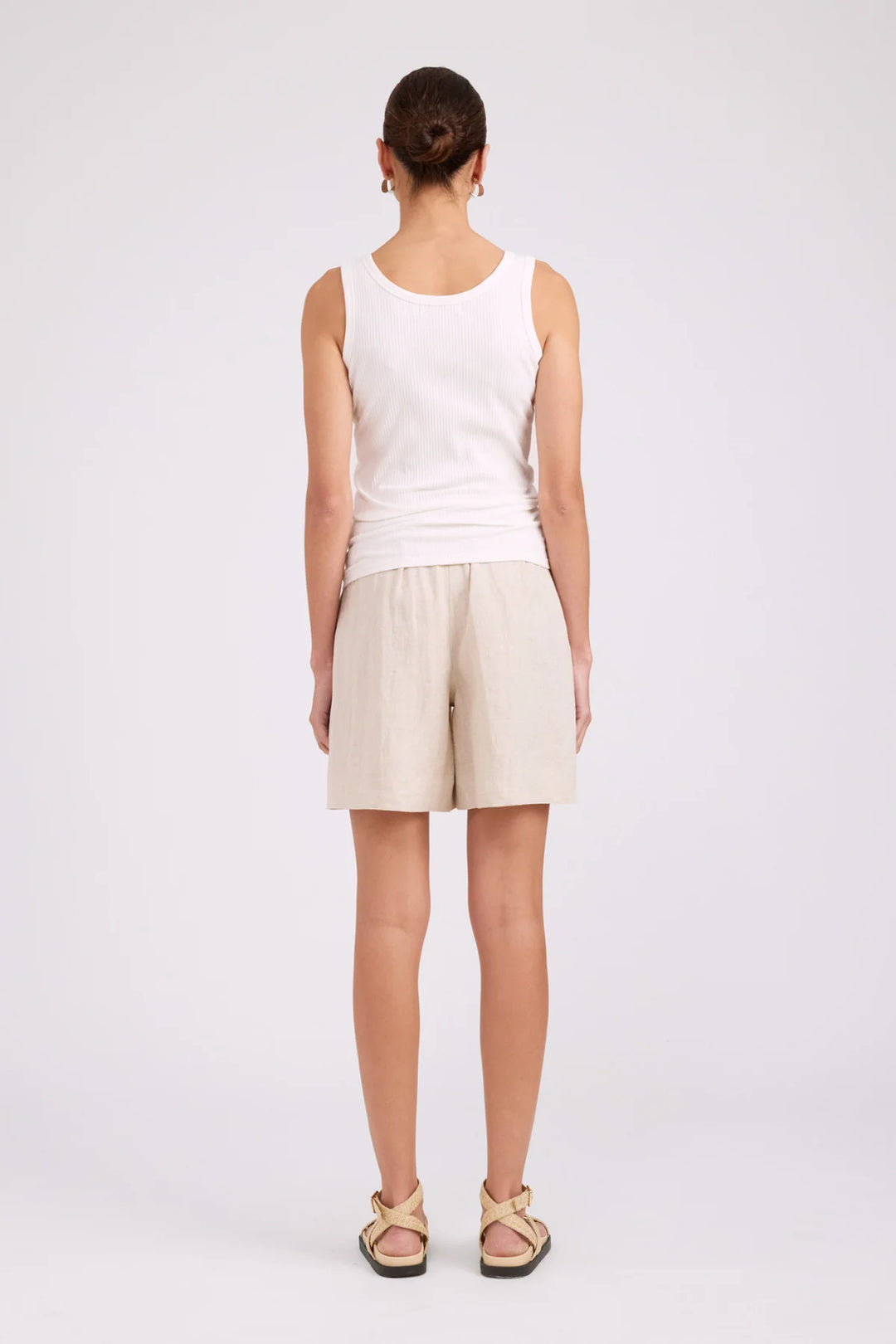 Eb &amp; Ive Studio Ribbed Tank - White