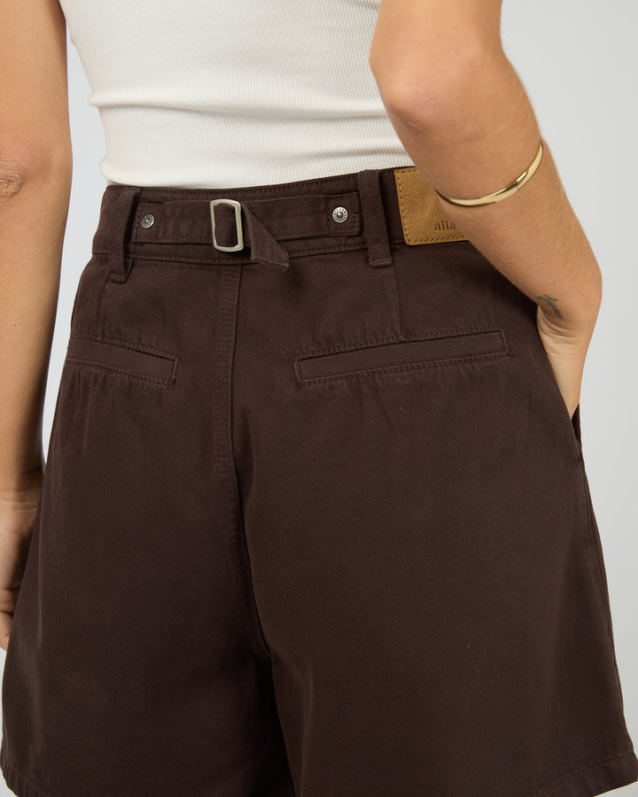 All About Eve Stevie Denim Short - Brown