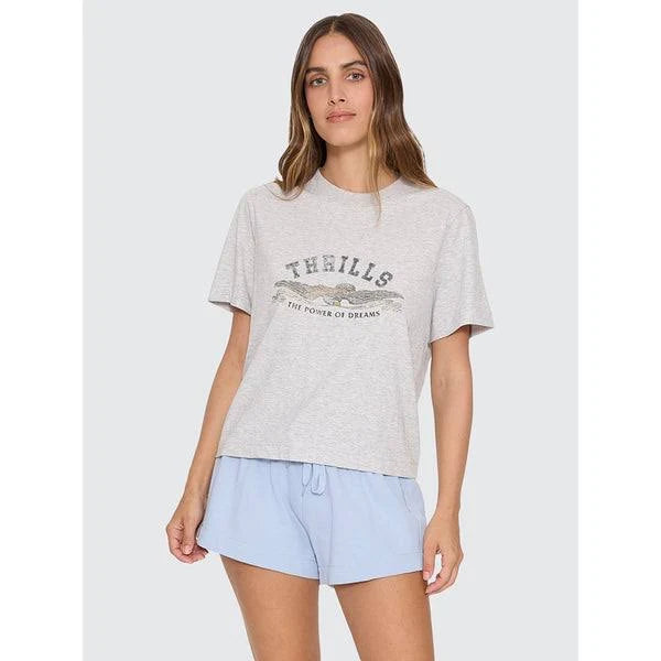 Thrills The Power of Dreams Essential Tee - Snow Marle