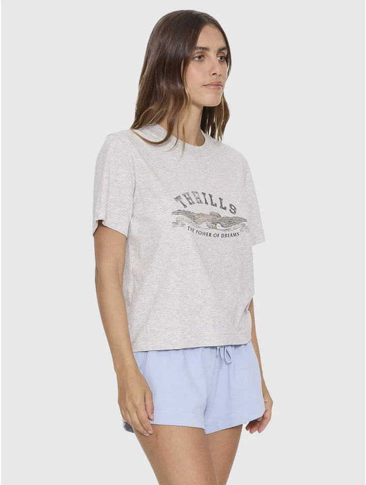 Thrills The Power of Dreams Essential Tee - Snow Marle