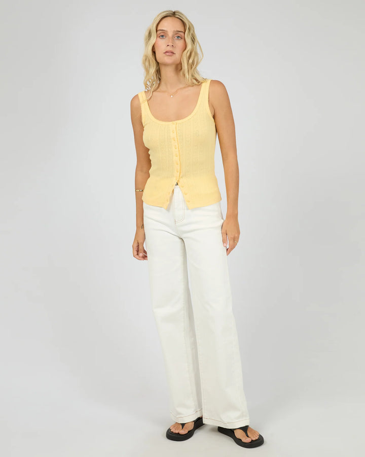 All About Eve Tia Tank - Yellow