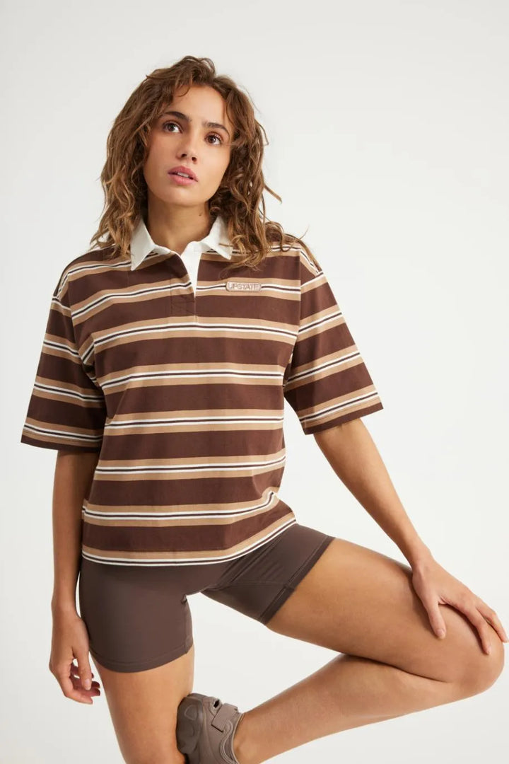 Upstate Sport Rugby Tee - Chocolate