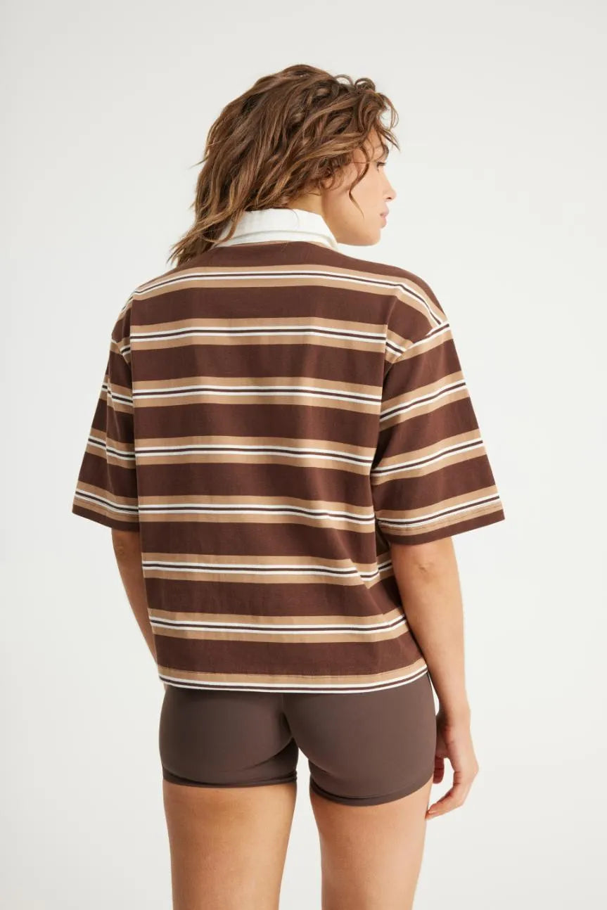 Upstate Sport Rugby Tee - Chocolate