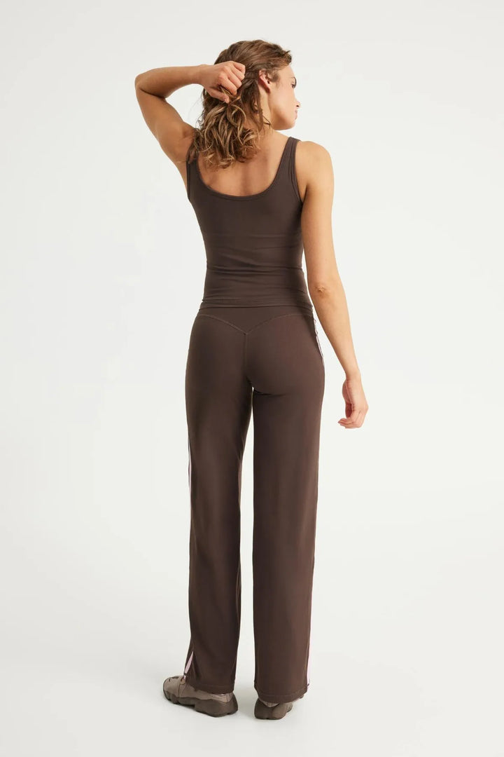 Upstate Sport Air Sculpt Stripe Flares - Chocolate