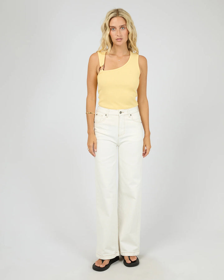 All About Eve Willow Rib Tank - Yellow